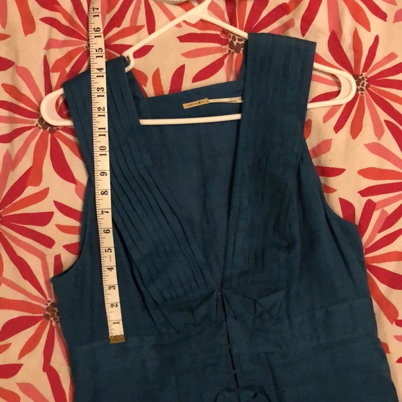 Deep Teal Linen Max Studio Dress - Picture 4 of 5